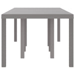 Mesa de Jardim HKH 250x100x73 Cm Rattan Sintético, Mesa de Jardim HKH 100x100x73 Cm Rattan Sintético, Mesa de Jardim HKH 150x100x73 Cm Rattan Sintético - Cinzento-claro