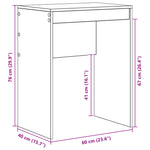 Mesa de Escritorio Minimalista Blanca HKH Aglomerado