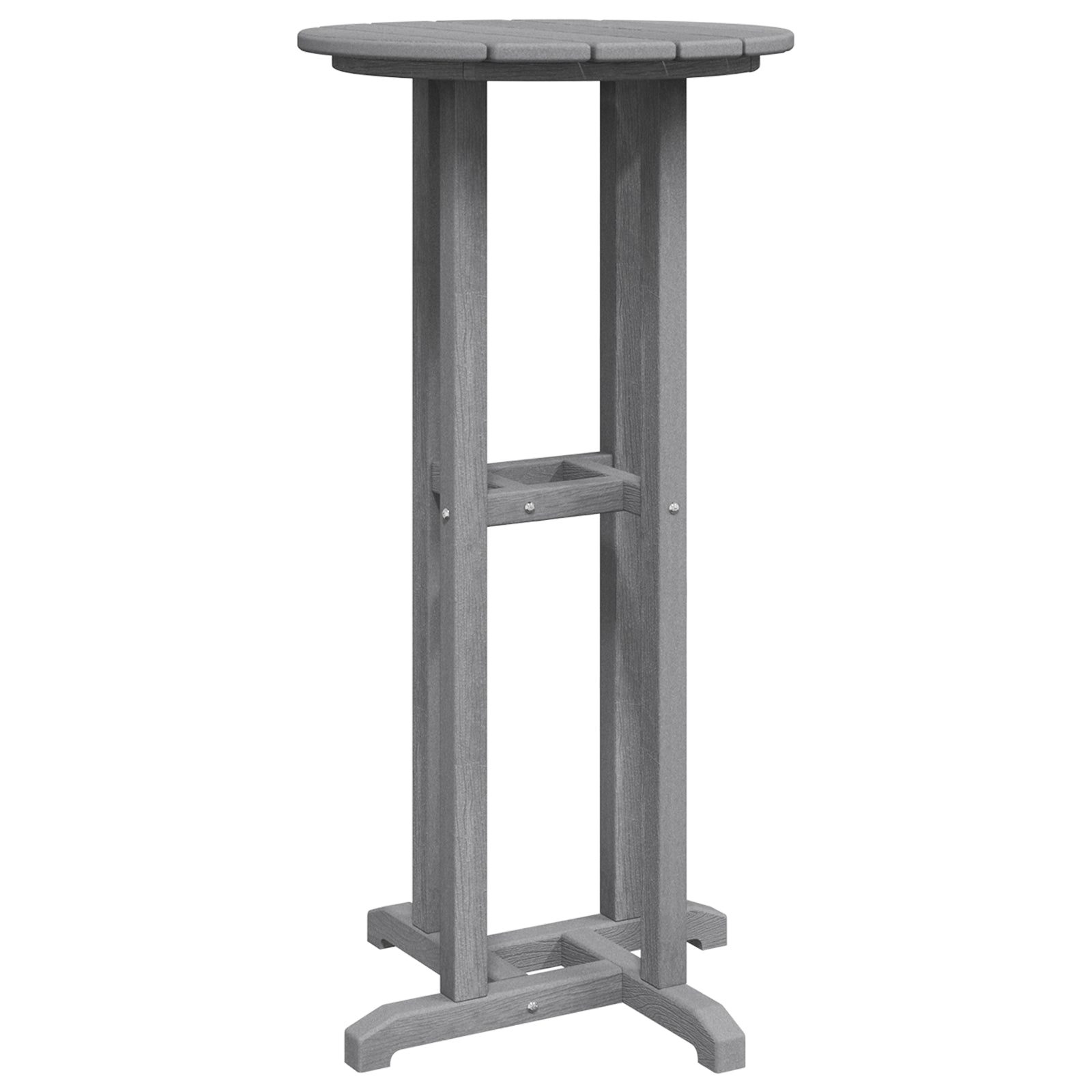 HKH Mesa de Bar 55x55x107 Cm Hdpe - Cinzento-claro