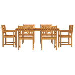 HKH Cadeiras de Jardim 2 Pcs 56x56x90 Cm Madeira Maciça de Acácia - Castanho