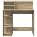 HKH Mesa com Armazenamento Carvalho Sonoma .5 Cm Madeira Engenheirada