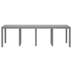 Mesa de Jardim HKH 250x100x73 Cm Rattan Sintético, Mesa de Jardim HKH 100x100x73 Cm Rattan Sintético, Mesa de Jardim HKH 150x100x73 Cm Rattan Sintético - Cinzento-claro