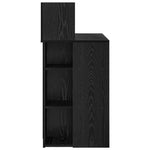 HKH Mesa com Armazenamento Carvalho .5 Cm Madeira Engenheirada - Preto