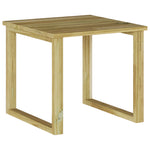 HKH Mesa de Cama 40x40x36 Cm Madeira de Pinho Impregnada - Bege