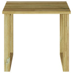 HKH Mesa de Cama 40x40x36 Cm Madeira de Pinho Impregnada - Bege