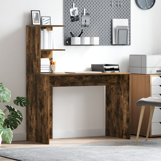 HKH Escritorio Roble Ahumado Roble Ahumado Madera de Ingeniería