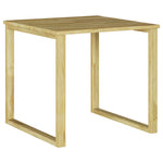 HKH Mesa de Cama Sol 50.5x50.5x46 Cm Madeira de Pinho Impregnada - Bronzeado