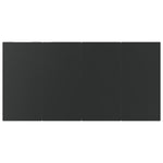 HKH Conjunto de Jantar de 5 Peças Rattan Sintético - Preto