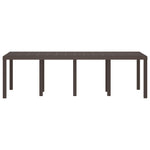 Mesa de Jardim HKH Marrom 250x100x73 Cm Poli Rattan, Mesa de Jardim HKH Marrom 100x100x73 Cm Poli Rattan, Mesa de Jardim HKH Marrom 150x100x73 Cm Poli Rattan - Castanho
