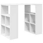 HKH Mesa de Canto Branca Branca Mdf Médio Armazenamento