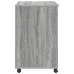 HKH Mesa de ordenador Gris Gris Sonoma Madera de Ingeniería Mediana