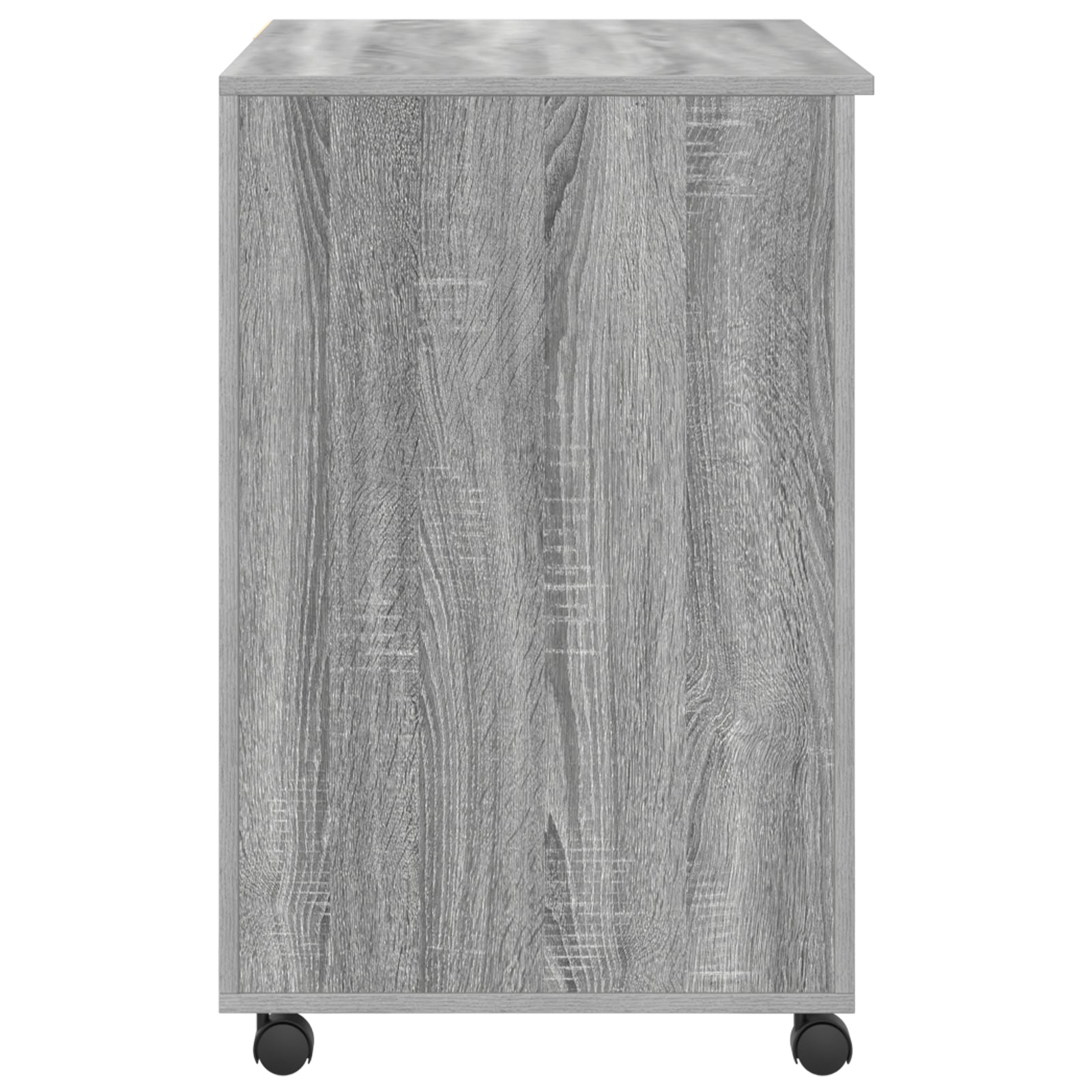 HKH Mesa de ordenador Gris Gris Sonoma Madera de Ingeniería Mediana