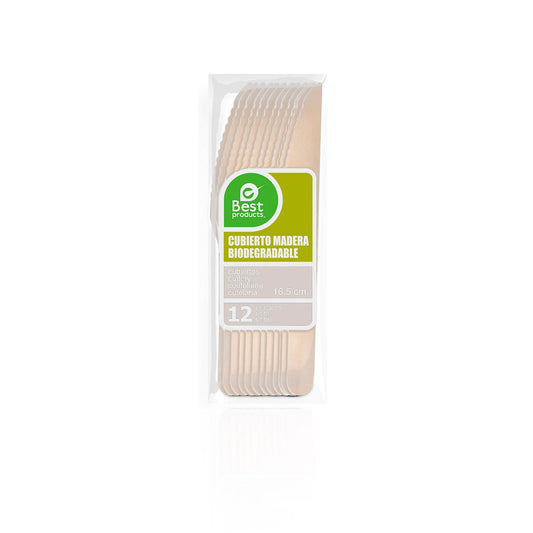 Best Faca de Madeira 16,5 cm 12 un