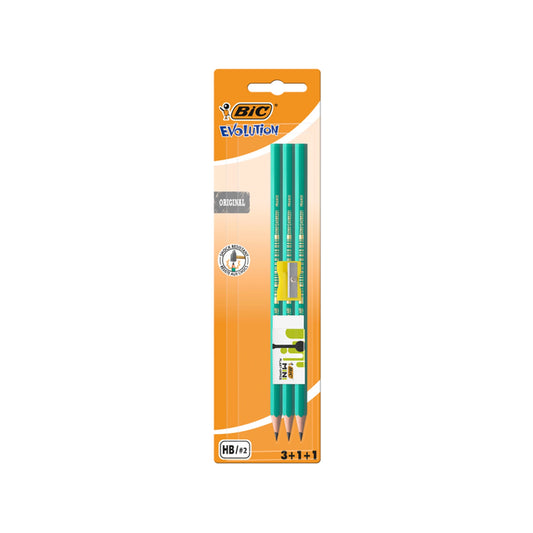 Bic Conjunto Lápis + Borracha + Afia Evolution