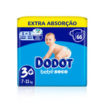Dodot Bebé Seco Extra Fraldas T3 7-11 kg 66 un