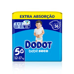 Dodot Bebé Seco Extra Fraldas T5 12-17 kg 56 un