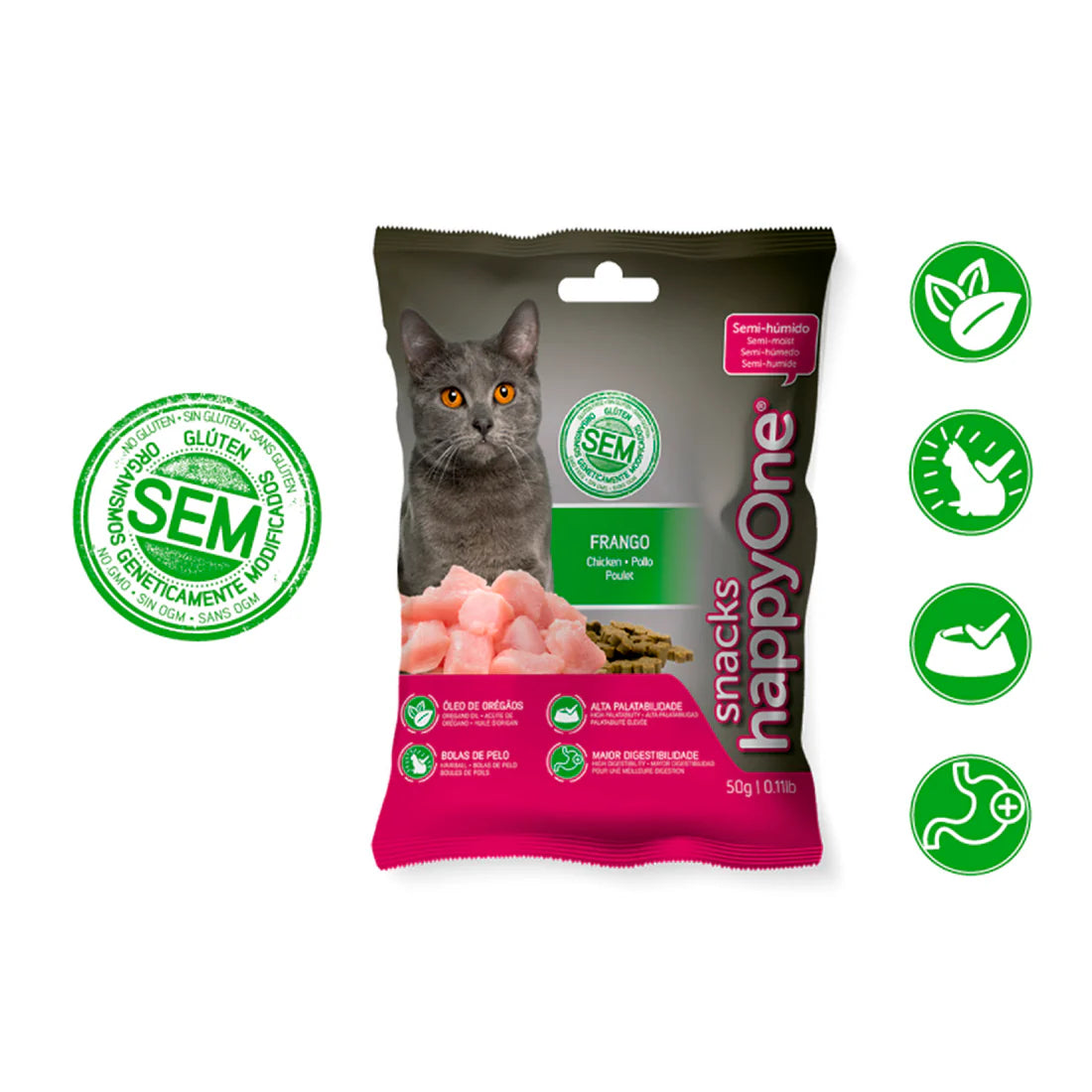 happyOne Snacks Gato Pollo 50 gr