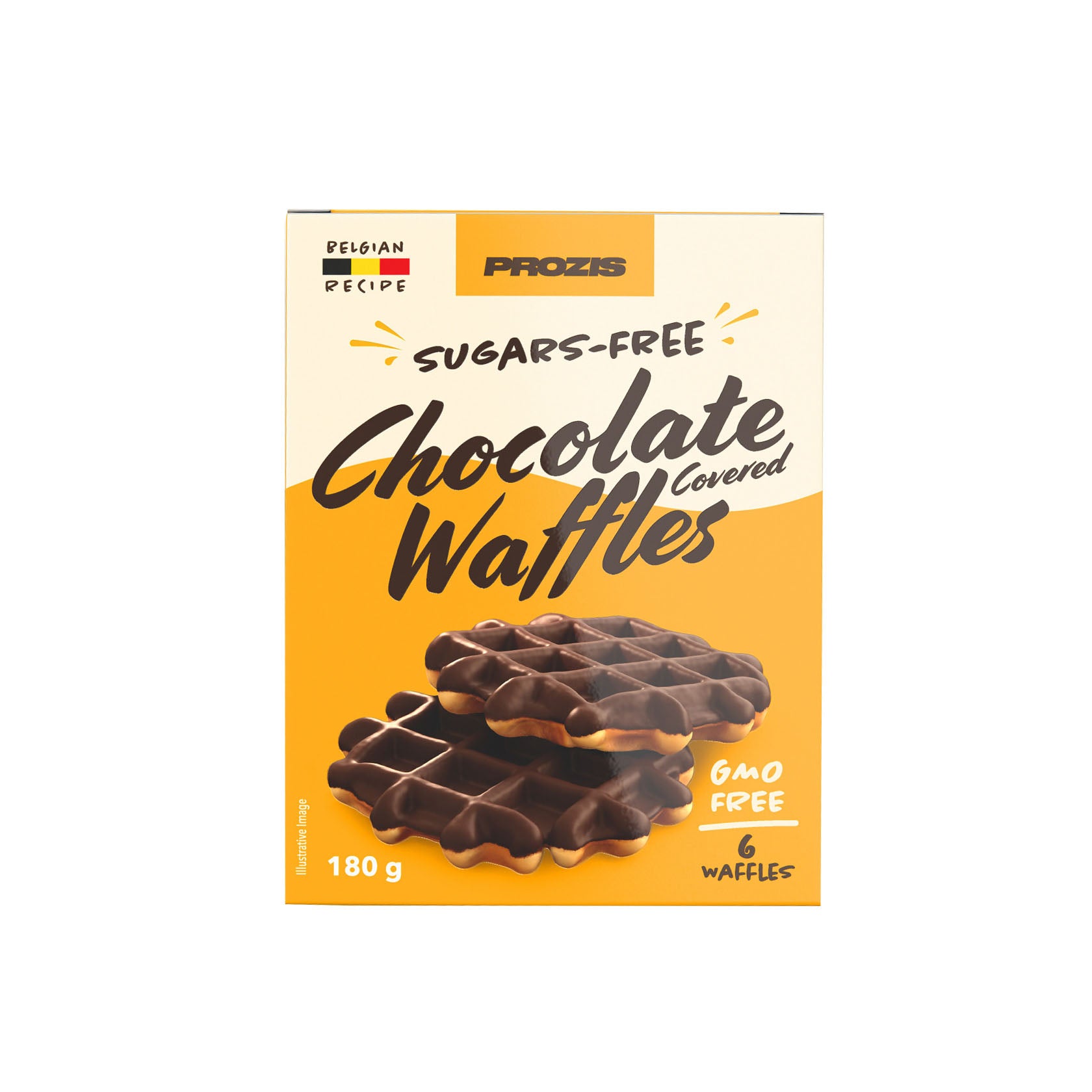 Prozis Waffles Chocolate 6 x 30 gr