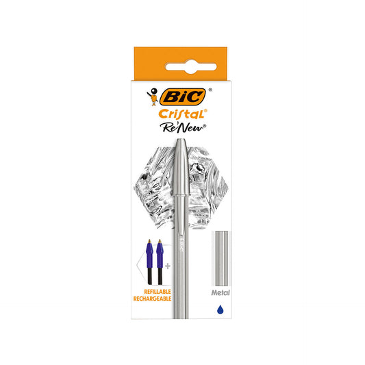 Bic Blister 1 Esferográfica Cristal Renew Azul + 2 Recargas