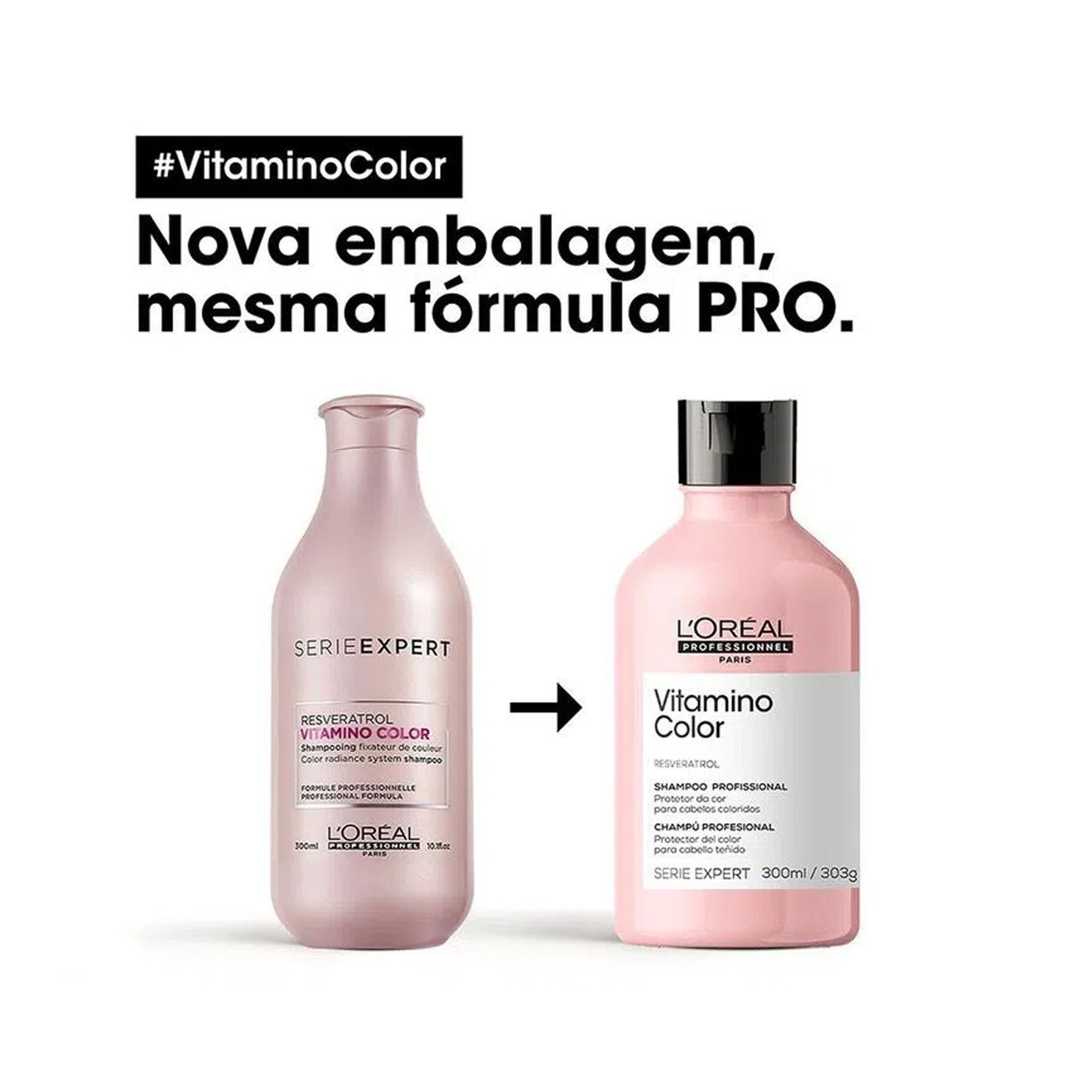 L'Oréal Vitamino Color Resveratrol Champú 300 ml