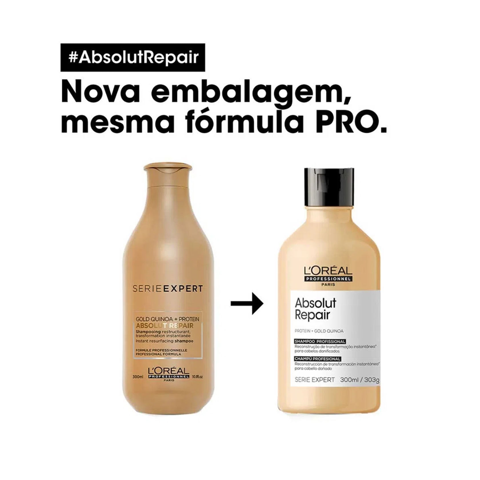 L'Oréal Absolut Repair Gold Champú 300 ml