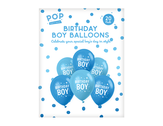 Balões Aniversário Menino 20 un