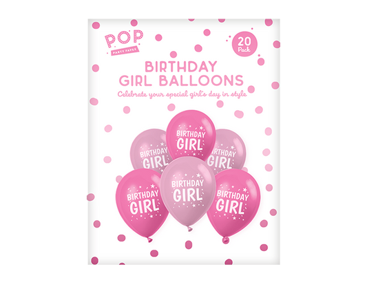 Balões Aniversário Menina 20 un