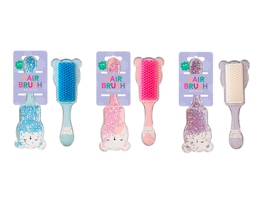 Escova de Cabelo Infantil com Glitter