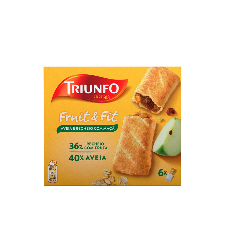 Triunfo Fruit&Fit Bolachas com Recheio de Maçã 200 gr