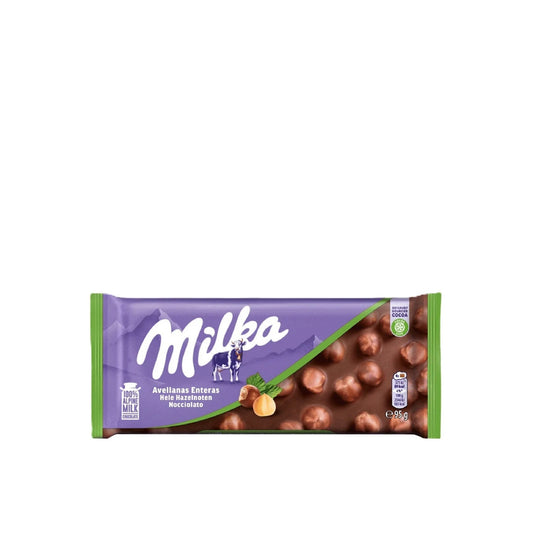 Milka Chocolate Avelãs Inteiras 95 gr