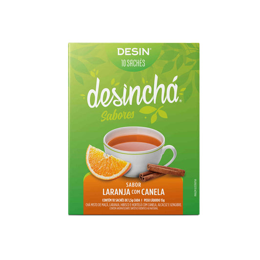 Desinchá Chá Sabor a Laranja e Canela 10 saquetas
