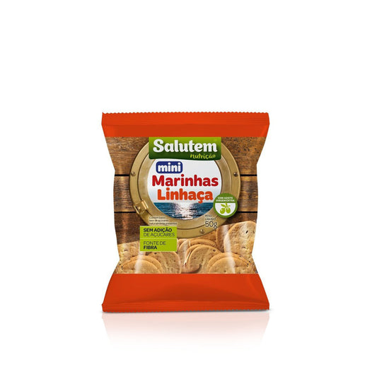 Salutem Bolachas Mini-Marinhas com Linhaça 50 gr
