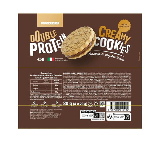 Prozis Bolachas Double Creamy 80 gr