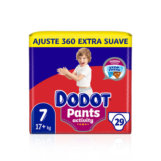 Dodot Pants Activity Fraldas T7 mais de 17 kg 29 un