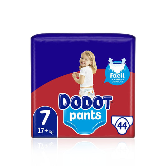 Dodot Pants Azul Fraldas T7 mais de 17 kg 44 un