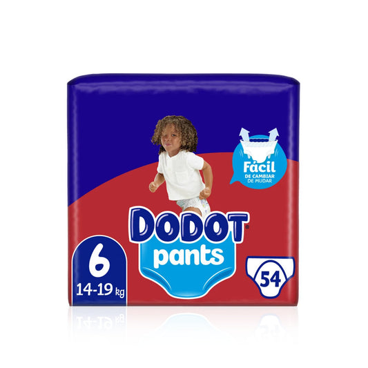 Dodot Pants Azul Fraldas T6 14-19 kg 54 un