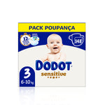 Dodot Sensitive Fraldas T3 6-10 kg 148 un