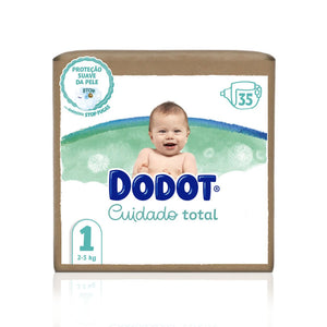 Dodot Cuidado Total Fraldas T1 2-5 kg 35 un