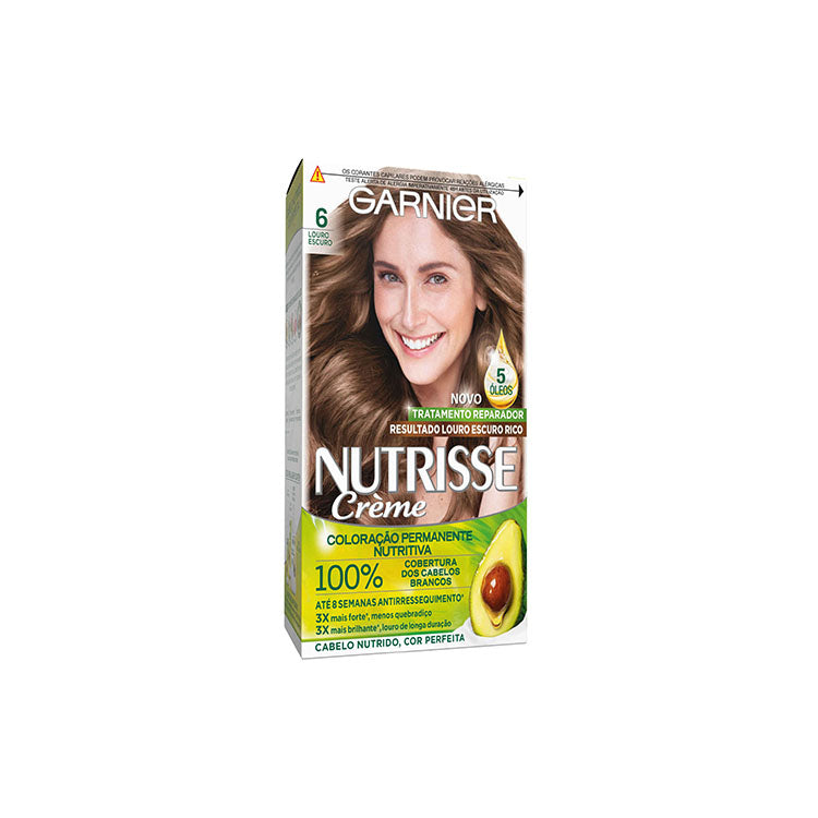 Garnier Nutrisse Color Permanente Rubio Oscuro 6.0 140 ml