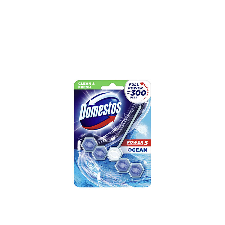 Domestos Bloco Sanitário Power 5 em 1 Ocean 50 gr