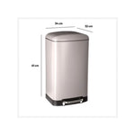 HKH Cubo de Basura Metálico Ariane Beige con Pedal 30 L