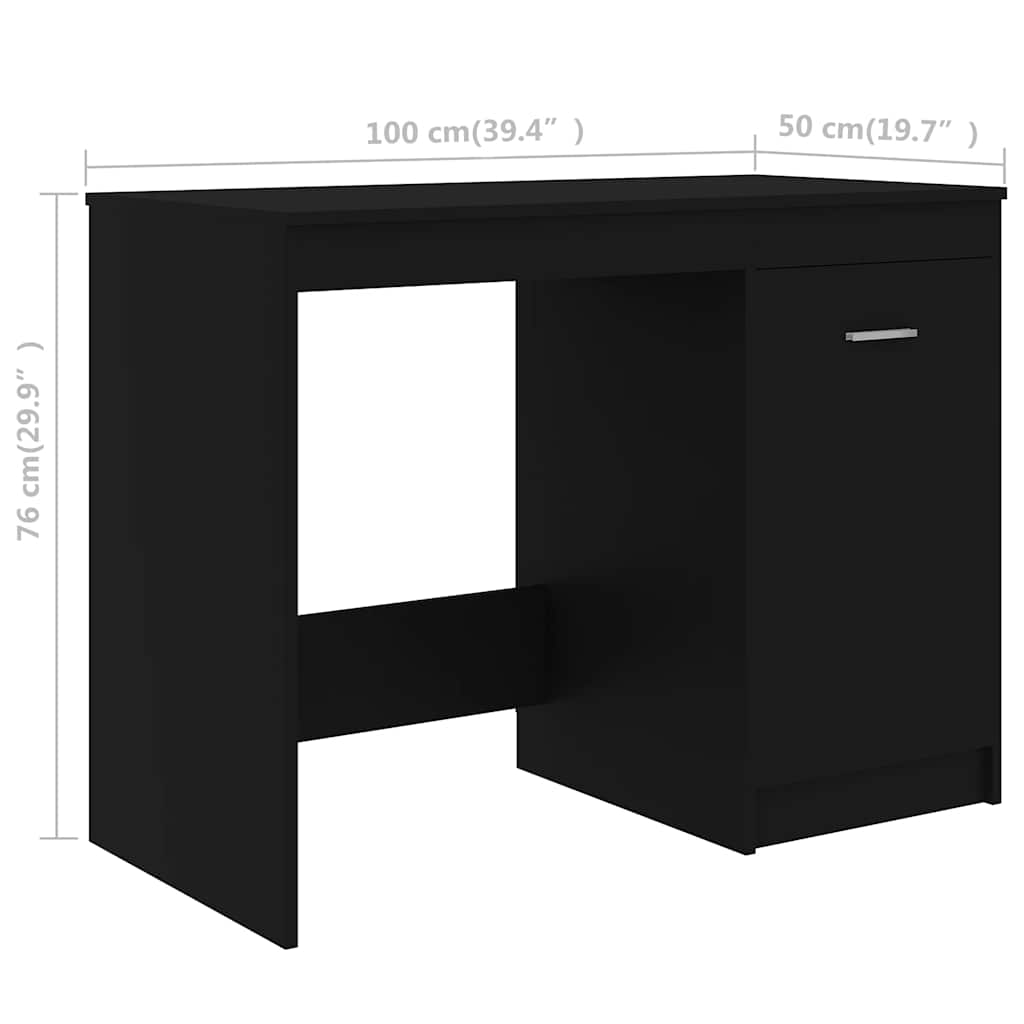 HKH Secretária Derivados de Madeira - Preto