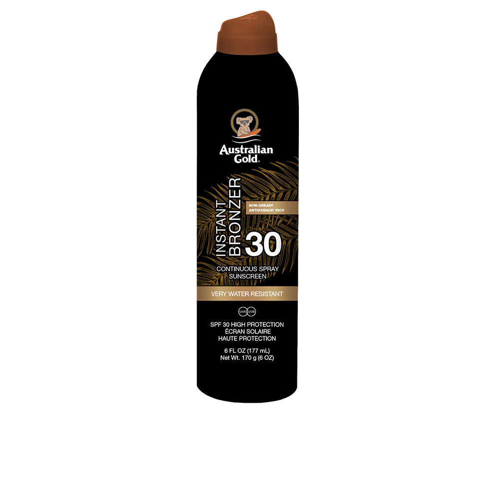 Australian Gold Bronzeador Instantâneo SPF30 em Spray Resistente À Água, 177ml