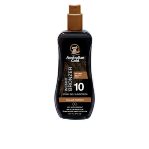 Australian Gold Sunscreen SPF10 Spray Gel With Instant Bronzer 237ml