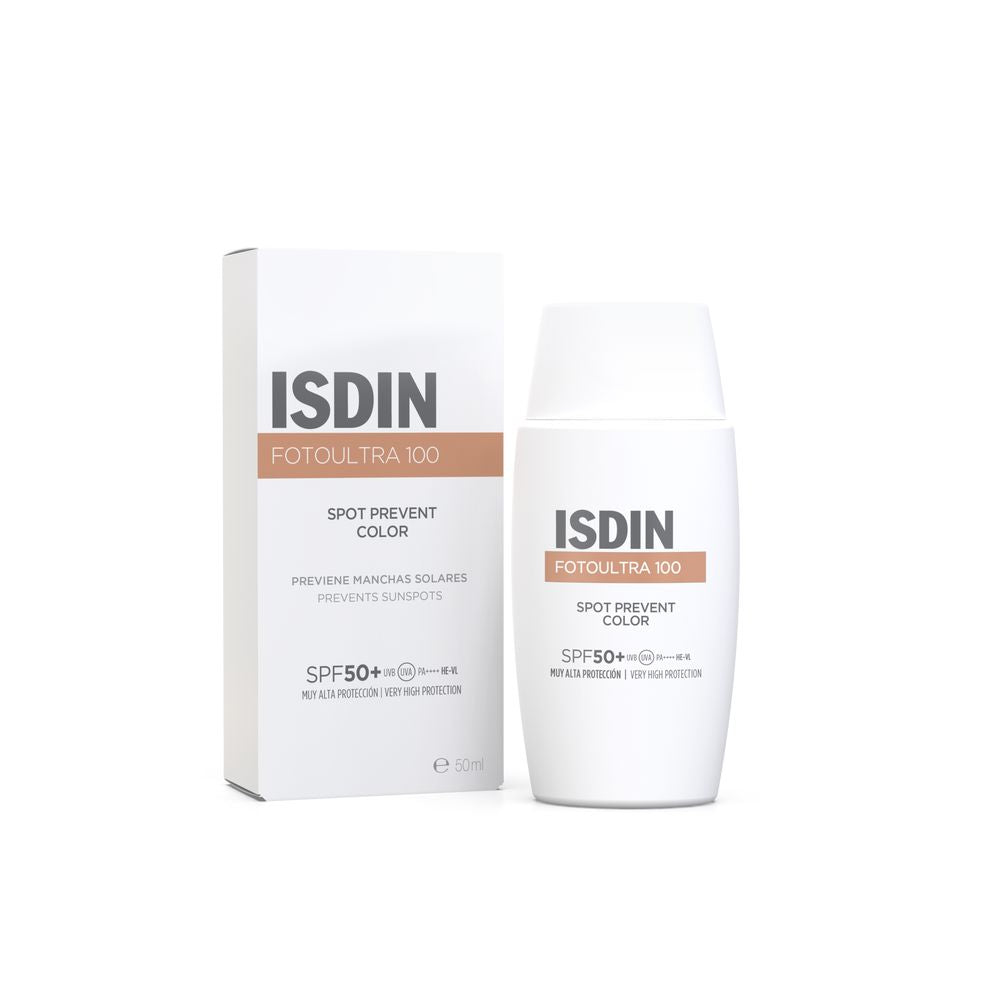 Isdin Foto Ultra 100 Protetor Solar Facial Colorido Previne Manchas Solares SPF50+ 50ml