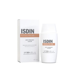 Isdin Foto Ultra 100 Protetor Solar Facial Colorido Previne Manchas Solares SPF50+ 50ml