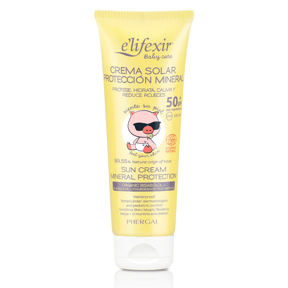 E'lifexir Creme Solar de Proteção Mineral Bebé Care SPF50+ 100ml
