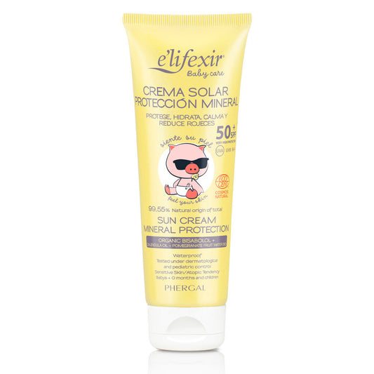 E'lifexir Creme Solar de Proteção Mineral Bebé Care SPF50+ 100ml