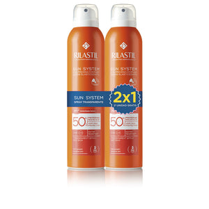Rilastil Sistema Solar SPF50+ Spray Transparente - Pacote com 2 X 200ml