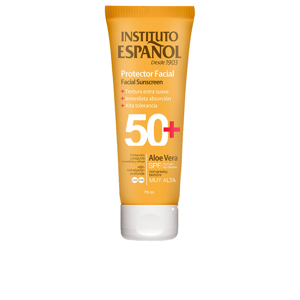 Instituto Español Protetor Solar Facial Aloe Vera Tubo SPF50+ 75ml